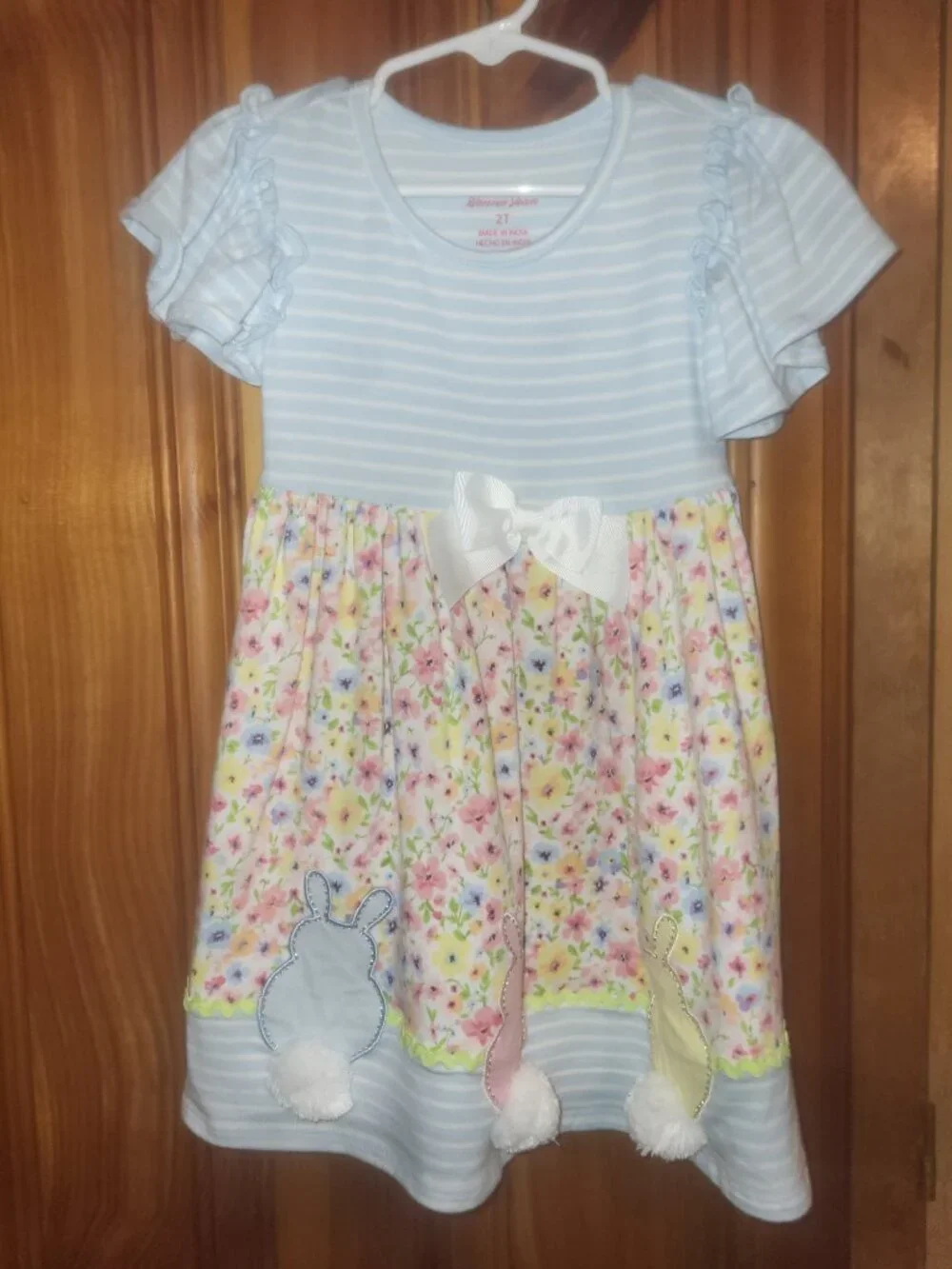 Lot of 2T girl dresses & one Overall